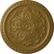 Ekena Millwork Emeryville Ceiling Medallion, Hand-Painted Gold, 16 7/8"OD x 5/8"P CM16ERGLS - alternate 1